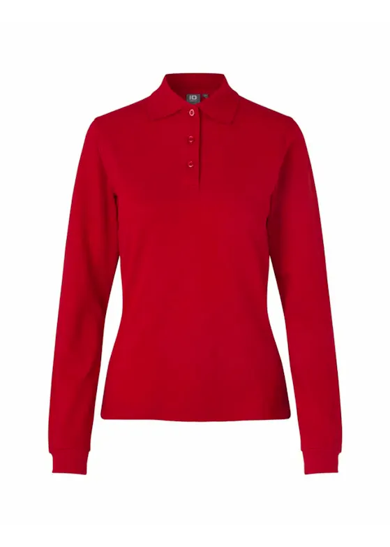ID Identity Long Sleeved Polo Shirt 0545 Stretch Dames