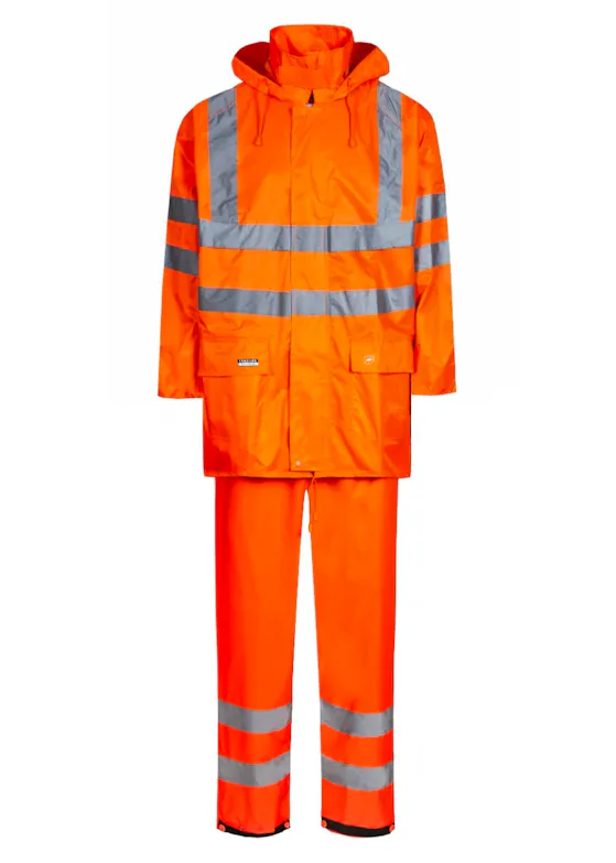 Lyngsoe Rainset with Jacket and Trousers in Polyester Quality LR40552 Waterdicht