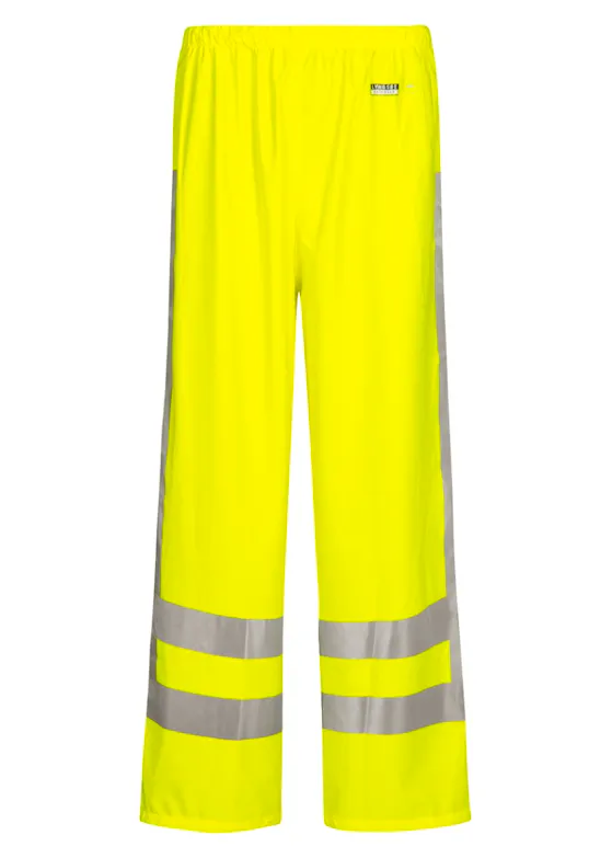 Lyngsoe Hi-Vis Rain Trousers in PU Quality with RWS-Reflexes LR71-RWS