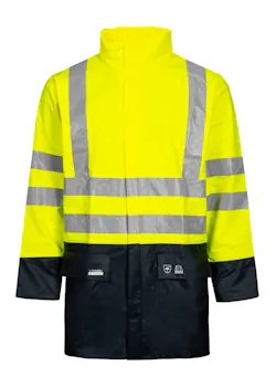 Lyngsoe LR3055 Veste de pluie Hi-Vis étanche à l’eau coupe-vent thumbnail (vignette)