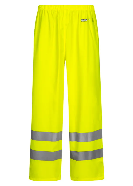 Lyngsoe Hi-Vis Rain Trousers in PU Quality LR52