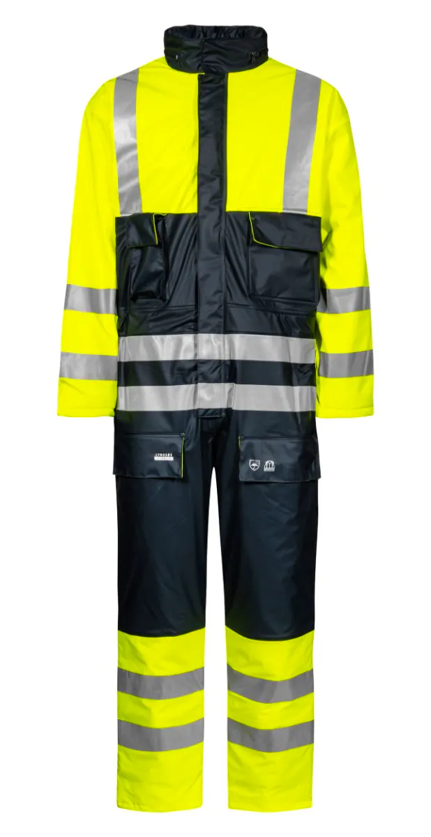 High Vis Geel/Marineblauw