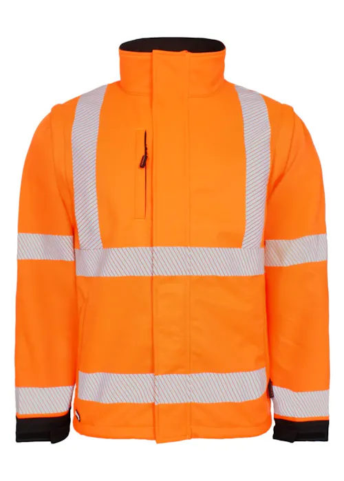 Lyngsoe Veste softshell haute visibilité respirante FOX471 réfléchissante