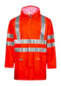 Lyngsoe Hi-Vis Rain Jacket in PU Quality LR55 miniatuur