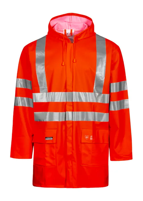 Lyngsoe Veste de pluie haute visibilité en qualité PU LR55