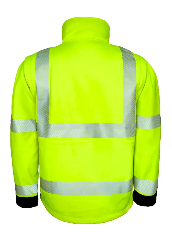 Lyngsoe Breathable Hi-Vis Softshell Jacket FOX471 Reflective
