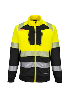 Portwest DX4 Sweatshirt met Rits Klasse 1 DX490 Hi-Vis