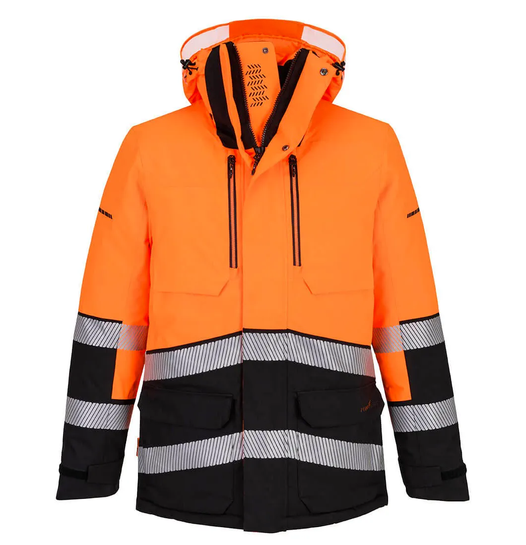 Hohe Sichtbarkeit Orange/Schwarz