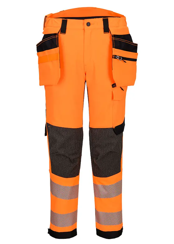 Portwest EV4 Broek met Afneembare Holsterzak Klasse 2 EV448 Stretch Hi-Vis