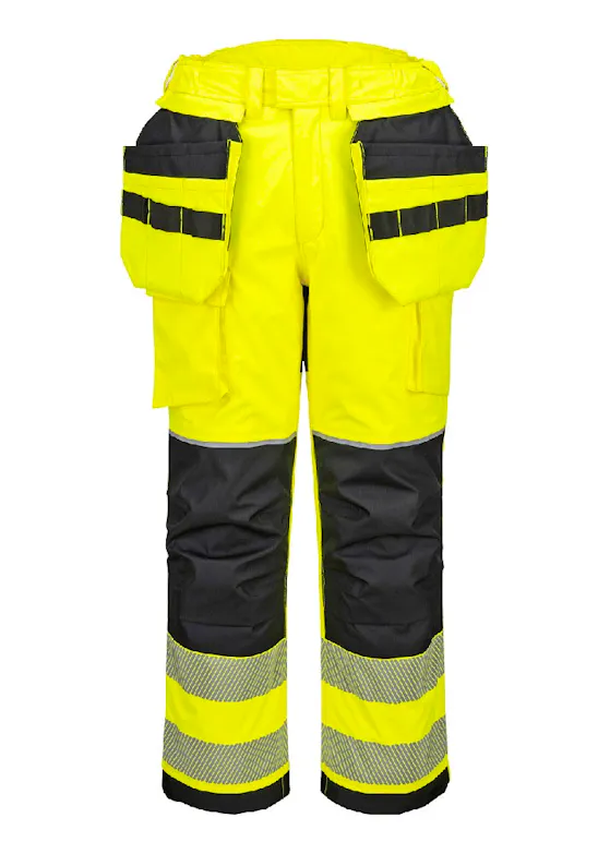 Portwest PW3 Vlamvertragende Modaflame Winterbroek met Holsterzakken FR427 Hi-Vis