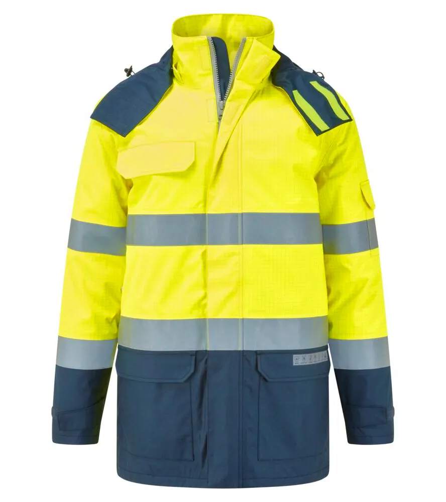 High Vis Gelb/Marineblau