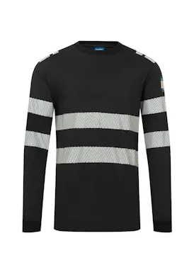 Portwest PW3 Modaflame gestricktes FR-T-Shirt mit langen Ärmeln FR732 Hi-Vis