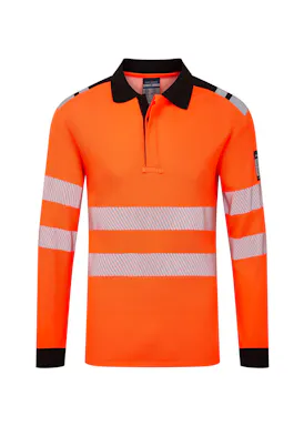 Portwest PW3 Modaflame Knit HVO Poloshirt met Lange Mouw FR734 Vlamvertragend