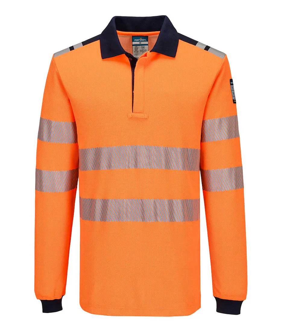 High Vis Orange/Marineblau