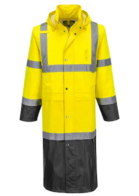 Portwest Contrast Raincoat 122cm H446 Hi-Vis