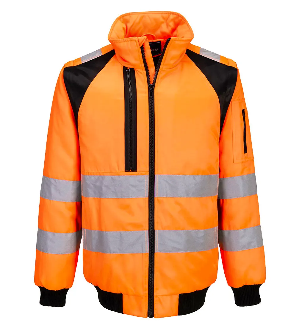 Hohe Sichtbarkeit Orange/Schwarz