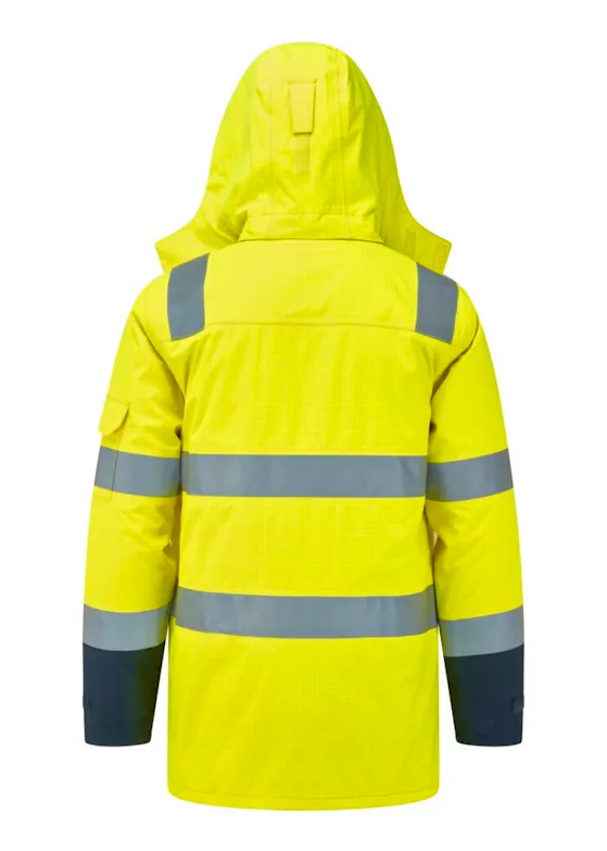 Portwest Bizflame Rain+ Multi-Norm Contrast FR Winterjack FR617 Hi-Vis