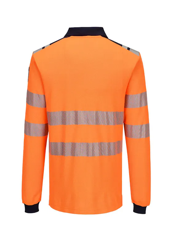 Portwest PW3 Modaflame Knit HVO Poloshirt met Lange Mouw FR734 Vlamvertragend