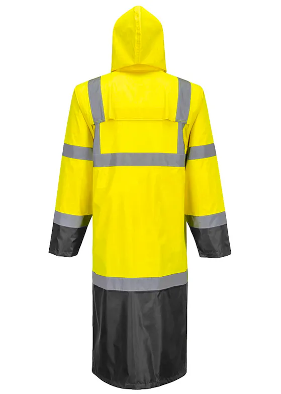 Portwest Contrast Raincoat 122cm H446 Hi-Vis