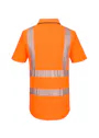 Portwest KX3 Polo Korte Mouw met Rits KX302 Hi-Vis Vorschaubild