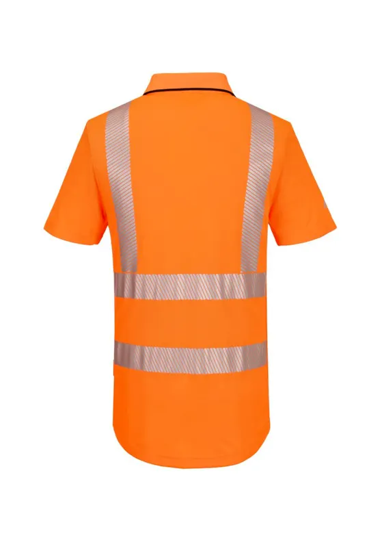 Portwest KX3 Polo Korte Mouw met Rits KX302 Hi-Vis