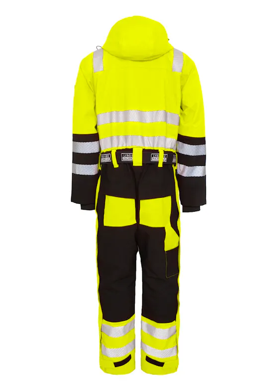 Lyngsoe 4-Way Stretch Hi-Vis Winter Coverall in Breathable and Durable Quality 4WS-5033 Reflecterend