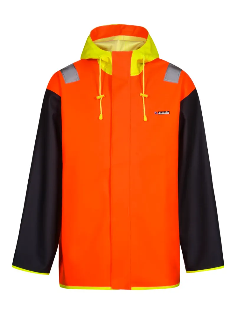 High Vis Orange/Marineblau