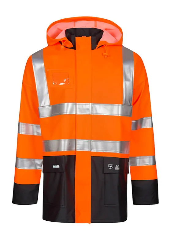 Lyngsoe LR9015 Regenjack Hi-Vis Waterdicht Winddicht