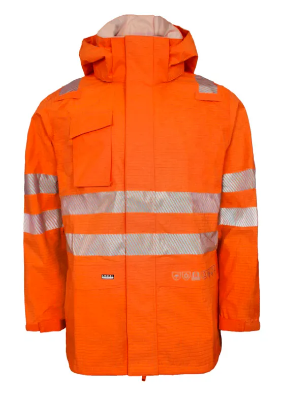 Lyngsoe Multinorm Hi-Vis Winter Jacket in Heavy Tear-Resistant Quality ARC-LR11955 Brandvertragend