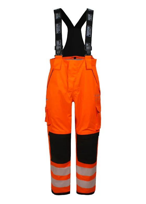 Lyngsoe Multinorm Hi-Vis Trousers in Heavy Tear-Resistant Quality with Lining ARC-LR15052 Brandvertragend
