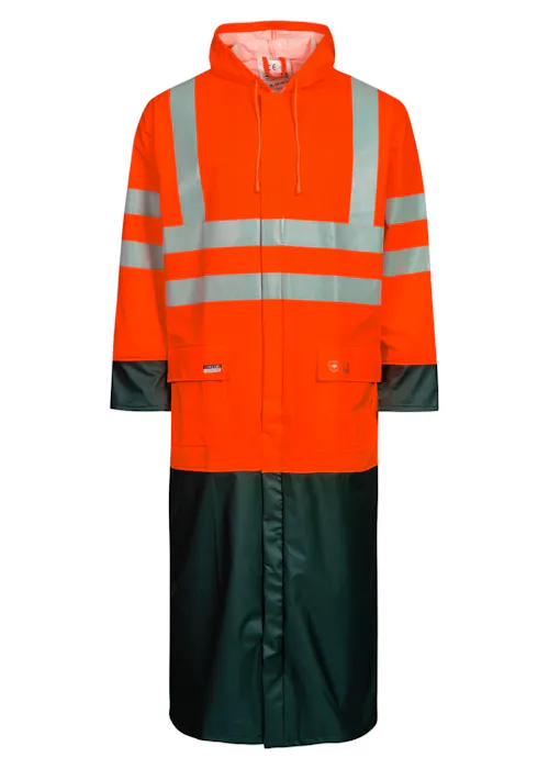 Lyngsoe LR8085 veste de pluie haute visibilité 135 cm imperméable coupe-vent