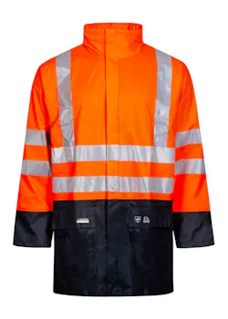 Lyngsoe LR3055 Veste de pluie Hi-Vis étanche à l’eau coupe-vent
