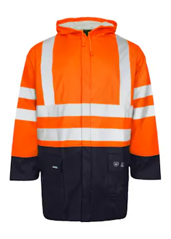 Lyngsoe FR-LR6055 Regenjack Hi-Vis Brandvertragend Waterdicht Winddicht miniatuur