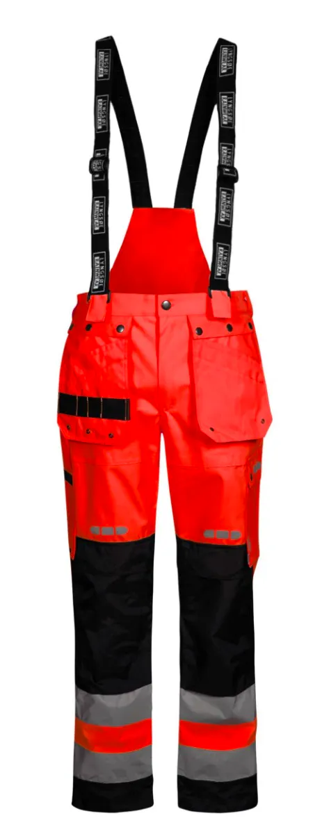 Hohe Sichtbarkeit Rot/Schwarz