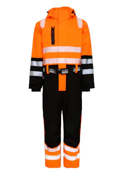 Lyngsoe 4-Way Stretch Hi-Vis Winter Coverall in Breathable and Durable Quality 4WS-5033 Reflecterend