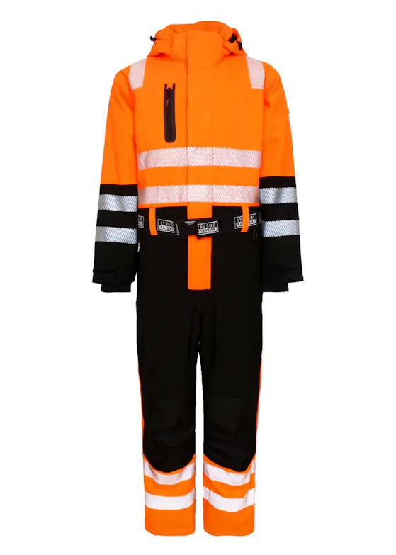 Lyngsoe 4-Way Stretch Hi-Vis Winter Coverall in Breathable and Durable Quality 4WS-5033 Reflecterend
