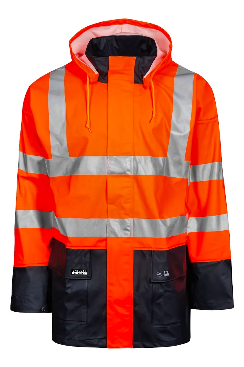 High Vis Orange/Marineblau