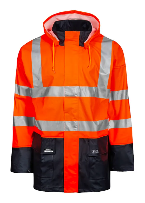 Lyngsoe LR37 Regenjack Hi-VisWaterdicht Winddicht