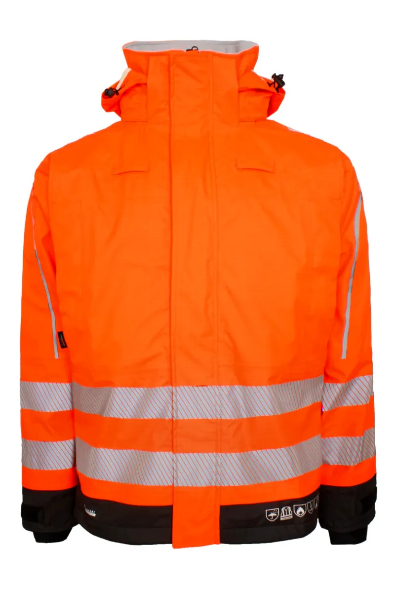 Hohe Sichtbarkeit Orange/Schwarz