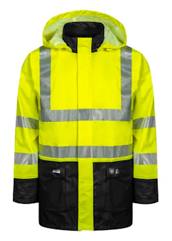 Lyngsoe LR37 veste de pluie haute visibilité imperméable coupe-vent thumbnail (vignette)