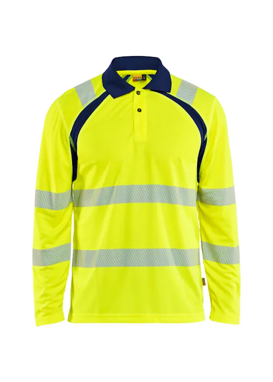 Blaklader 3598 Langarm-Poloshirt, High-Vis, UV-Schutz