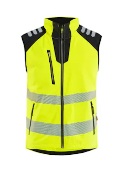 Blaklader 3091 Bodywarmer Softshell High Vis Winddicht Waterdicht Stretch miniatuur
