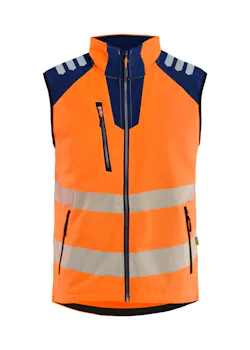 Blaklader 3091 Bodywarmer Softshell High Vis Winddicht Waterdicht Stretch miniatuur