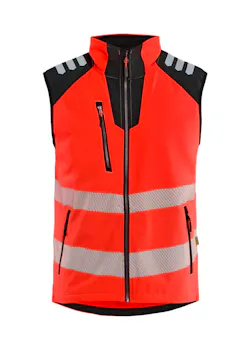 Blaklader 3091 Bodywarmer Softshell High Vis Winddicht Waterdicht Stretch miniatuur