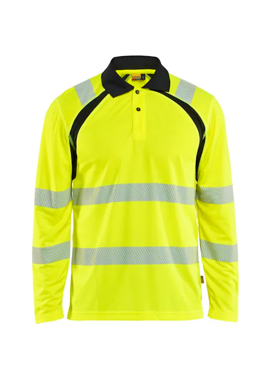 Blaklader 3598 Langarm-Poloshirt, High-Vis, UV-Schutz
