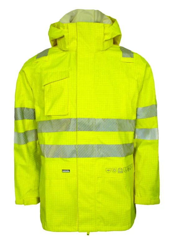 Lyngsoe Women's Multinorm Hi-Vis Jacket in Heavy Tear-Resistant Quality ARC-LR19055-WOMAN Brandvertragend