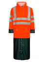 Lyngsoe Hi-Vis Rain Jacket in PU Quality, 100 cm Long LR8030 miniatuur