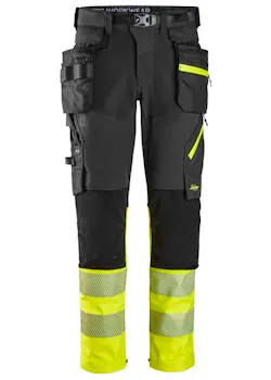 Snickers High-Vis Klasse 1 Werkbroek Met Afneembare Holsterzakken 6935