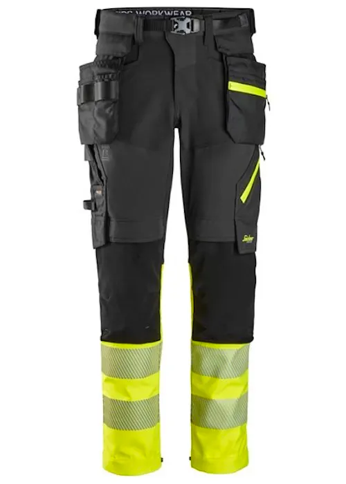 Snickers High-Vis Klasse 1 Werkbroek Met Afneembare Holsterzakken 6935
