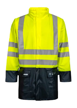 Lyngsoe FR-LR6055 Regenjack Hi-Vis Brandvertragend Waterdicht Winddicht miniatuur